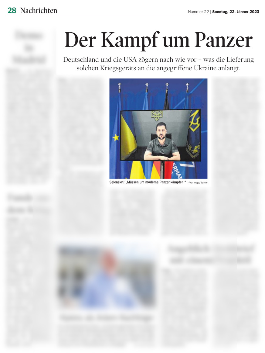 22.01.2023 Tiroler Tageszeitung